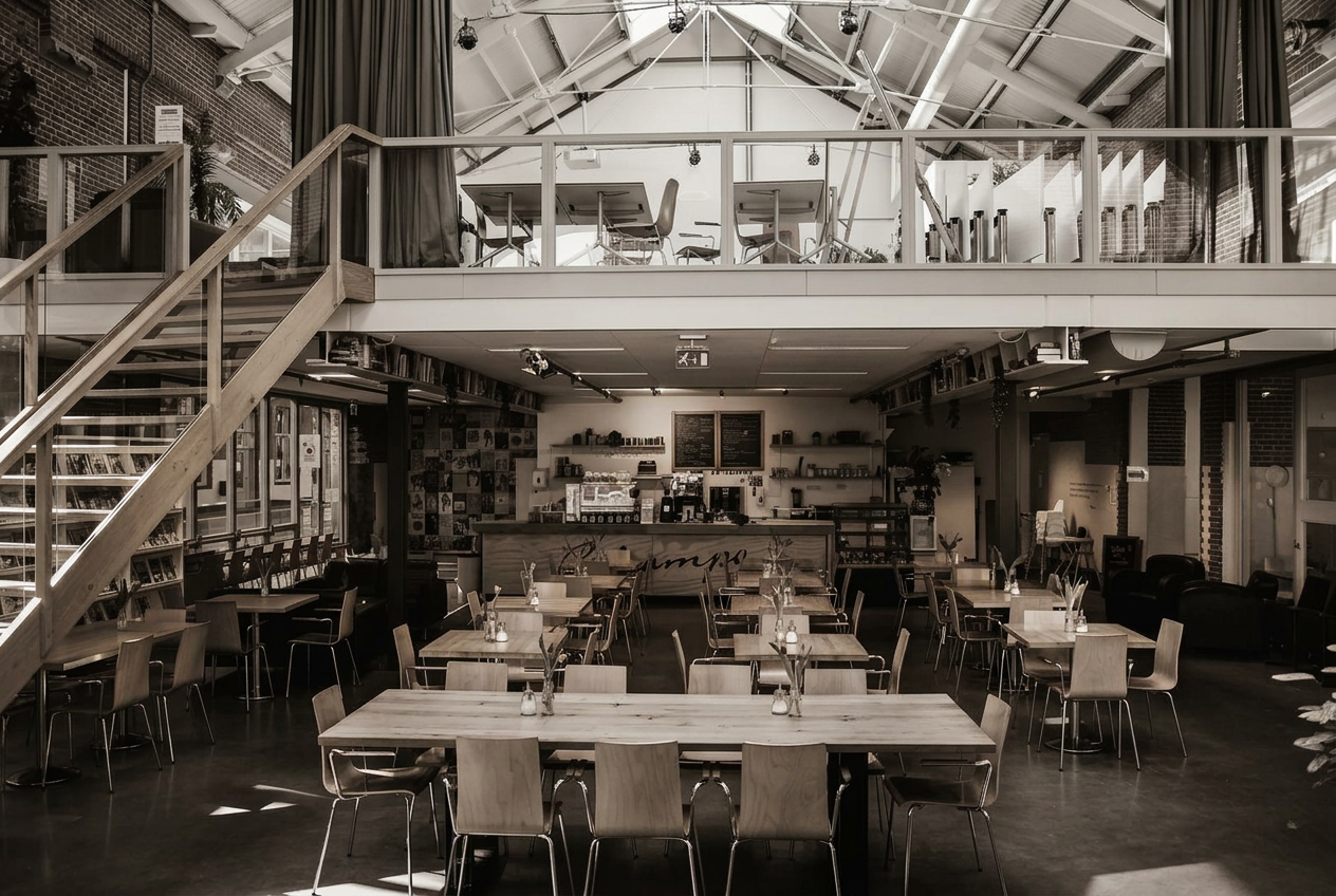 Het café